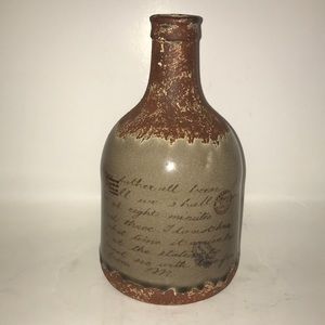 Brown ceramic vase